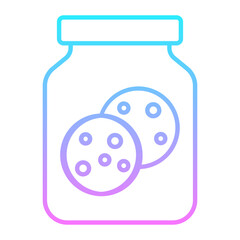 Cookies Jar Gradient Icon