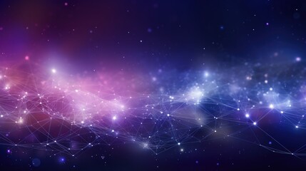 Abstract background where technology particles weave together lines of code, illustrating the interconnectedness of programming languages