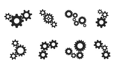 gear and cogs clusters set
