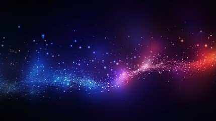 Obraz premium Modern Technology Particle Abstract Wallpaper