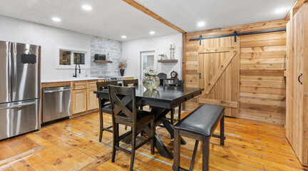 a home dining room 