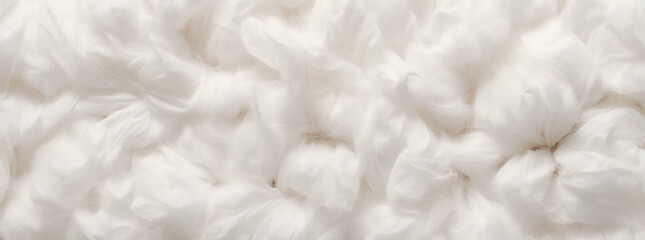 Obraz premium raw white cotton background