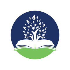 Education tree growth on book idea png logo. Students with Graduation cap Png vector design.	
