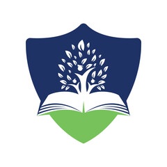 Education tree growth on book idea png logo. Students with Graduation cap Png vector design.	
