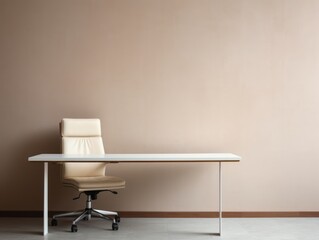 minimalist modern office interior with desk