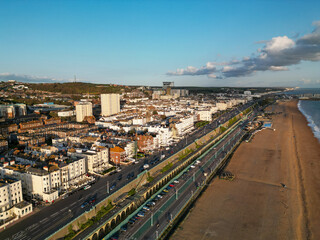 Obraz premium Brighton Daytime aerial view drone shot