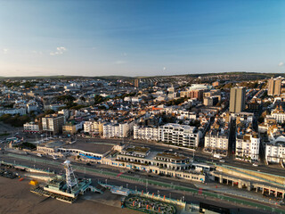 Brighton Daytime aerial view drone shot