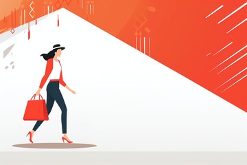 Colorful banner, huge discounts, shopping day flash sale