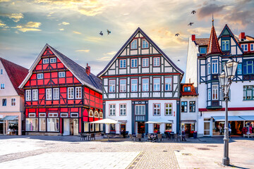 Altstadt, Rinteln, Niedersachsen, Deutschland 