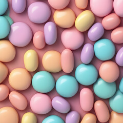 Fototapeta na wymiar Sweet Delights: Candy Pastel Abstract Background. generative AI