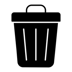 Dustbin Glyph Icon