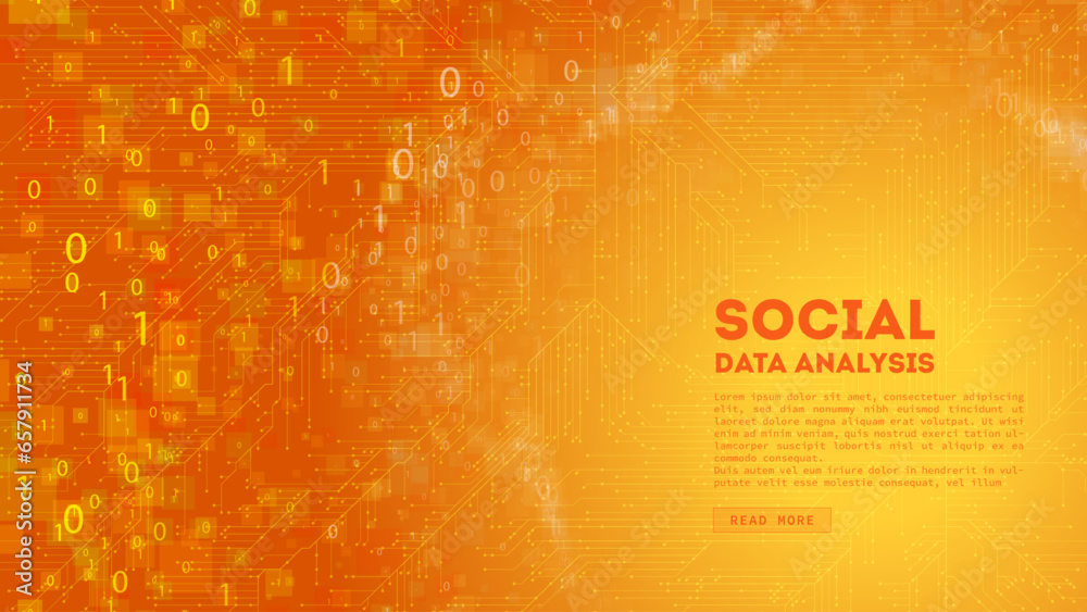 Poster Big Data cloud computing. Blockchain visualiztion. Social network information complexity.