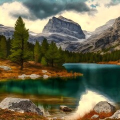 lake in the mountains Durmitor Montenegro by Paul Bailey 