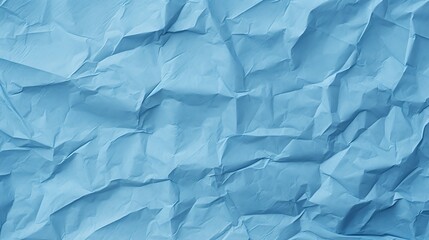 Fototapeta premium Seamless blue crumpled paper background texture pattern with copy space.