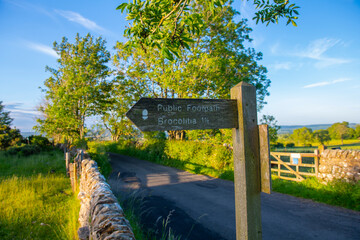 Sign of Black Carts Turret in Hadrian's Wall ruin near village of Chollerford in town of Hexham in England, UK.  © Wangkun Jia