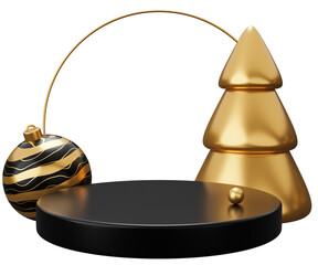 Christmas podium arch