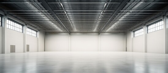 empty factory or warehouse interior