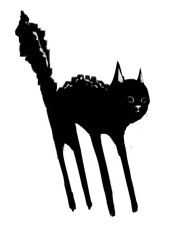 Halloween Cute Illustration Black Cat