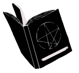 Halloween Cute Illustration Magic Book