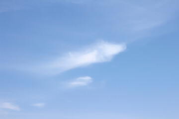 blue sky with clouds. sky and clouds. blue sky with white clouds.