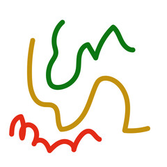 Abstract Scribble Decor Vector 