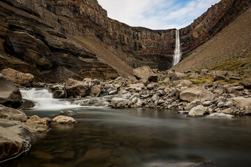 Hengifoss Waterfall