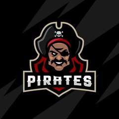 Modern sport/cybersport logo emblem Pirates