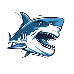 Fototapeta premium agressive shark | Generative AI