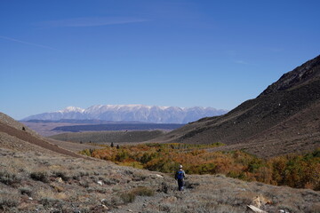 hiker in the mountains