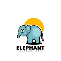 set of cartoon elephant