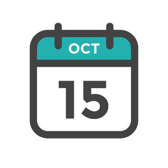 October 15 Calendar Day or Calender Date for Deadlines or Appointment