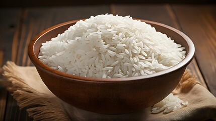 Fototapeta na wymiar long grain white rice ai generate