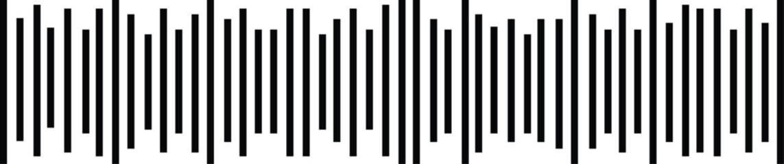Music player sound bar. Audio speech spectrum noise. Sound wave of voice. Record interface. Equalizer icon with soundwave line isolated on transparent background.