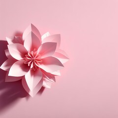 Beautiful Pink Origami Flower