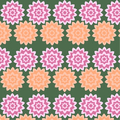 Dahlia flowers pattern.