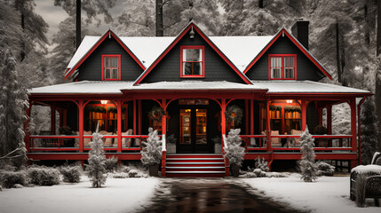 Vacation mountain home - snow - winter - holiday - Christmas - holiday - vacation - getaway - escape 