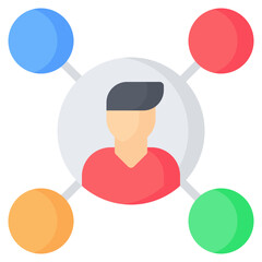 Affiliate Icon, Flat style icon vector illustration, Suitable for website, mobile app, print, presentation, infographic and any other project.