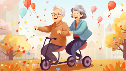 illustration of activity daily living for dementia and elderly 