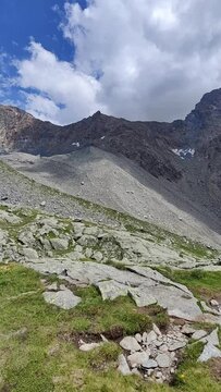 Hiking trough Predarossa, Valtellina, Italy