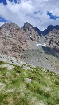 Hiking trough Predarossa, Valtellina, Italy