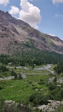 Hiking trough Predarossa, Valtellina, Italy
