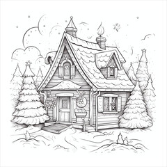 Christmas Coloring Pages Line Art