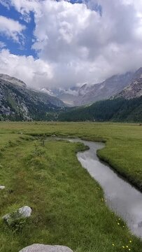 Hiking trough Predarossa, Valtellina, Italy