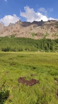 Hiking trough Predarossa, Valtellina, Italy