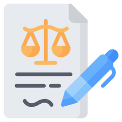 Agreement Icon, Flat style icon vector illustration, Suitable for website, mobile app, print, presentation, infographic and any other project.