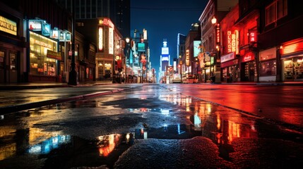 Lively and bustling city scenes with realistic lighting