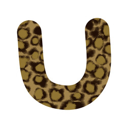 alphabet letters with leopard pattern