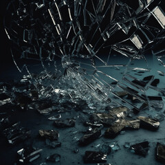 shattered glass stock overlay