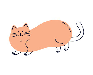 cat mascot sitting
