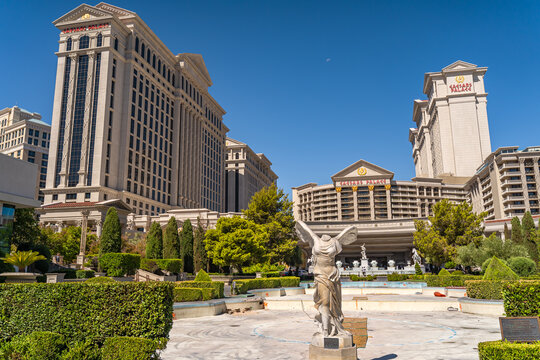 View Of The Caesars Palace Hotel And Casino.